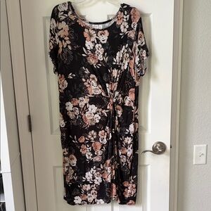 Maurices Floral Twist-Front Midi Dress